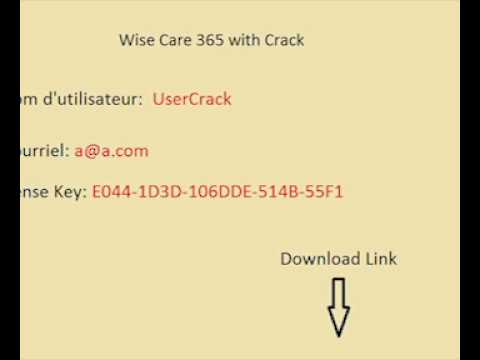 Wise Care 365 4.58 Serial Key